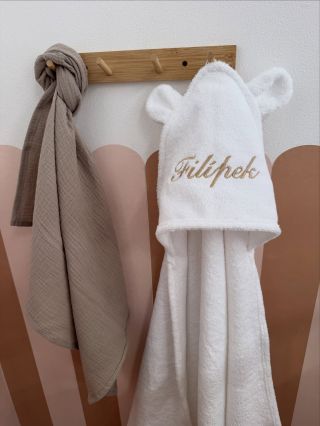 Froté osuška s výšivkou pro Filípka, navíc s 15% slevou na našem eshopu modernbaby.cz🙌🏼❤️